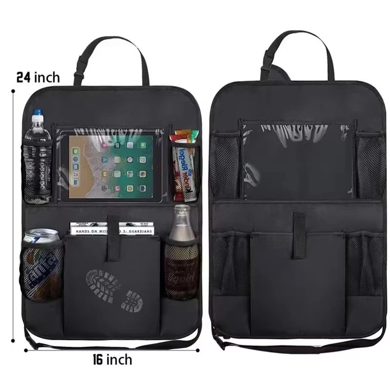 Toddler Tablet Accessories - Car Seat Organizer Multifunctional Oxford Fabric
