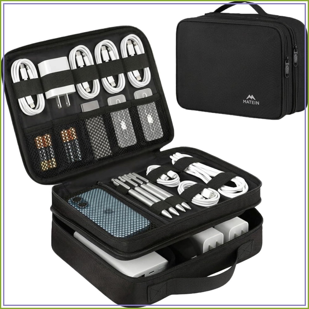 Tablet Accessories - Electronics Organizer Travel Case, Water Resistant