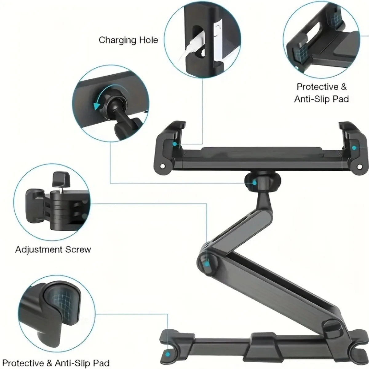 Tablet stand, car headrest, ta - Toddler Tablet Accessories บทวิจารณ์และราคา