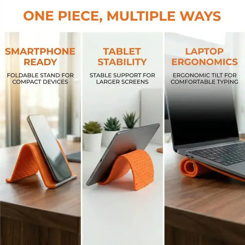 Silicone Foldable Phone Stand  - Tablet Accessories บทวิจารณ์และราคา