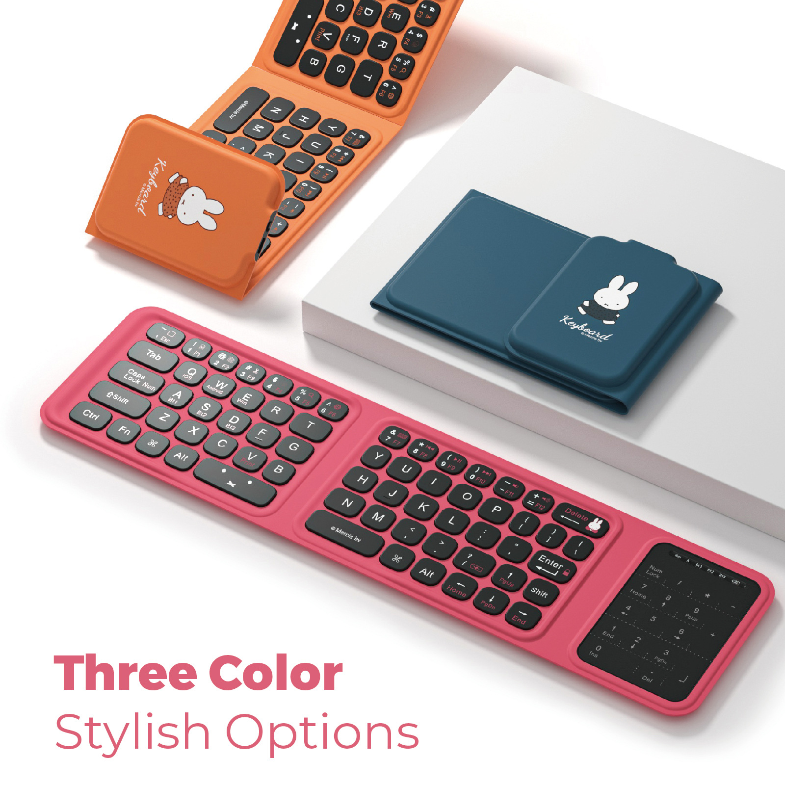 Miffy Triple fold keyboard Cut - Fire Tablet Accessories บทวิจารณ์และราคา