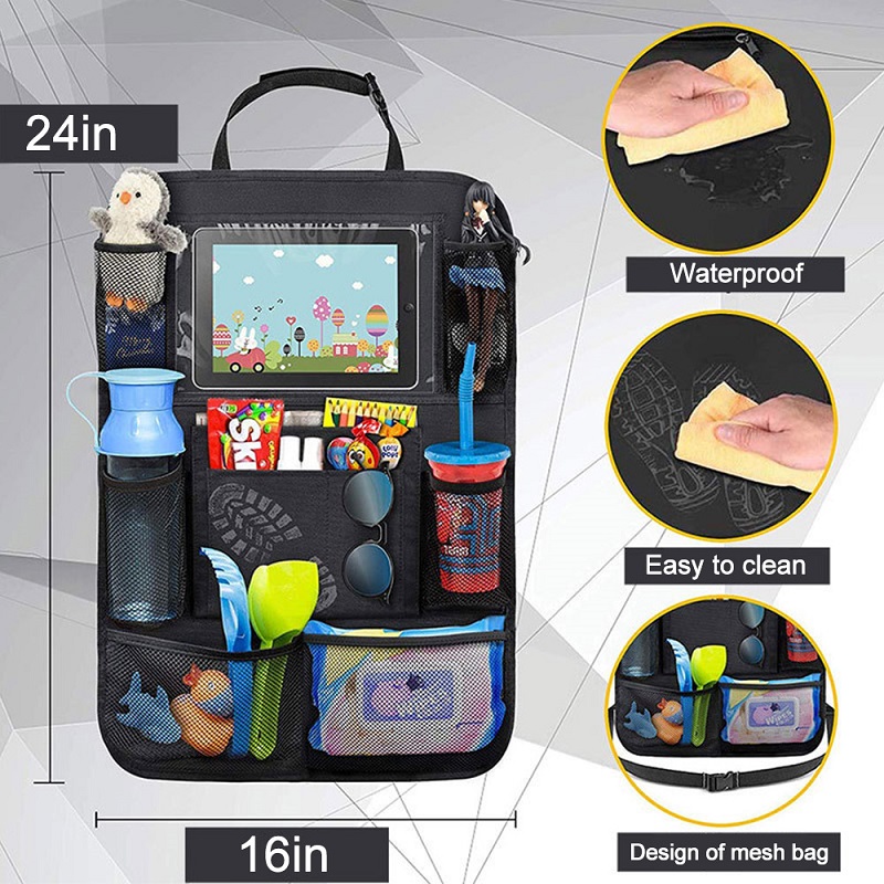 Car Backseat Organizer with To - Toddler Tablet Accessories บทวิจารณ์และราคา