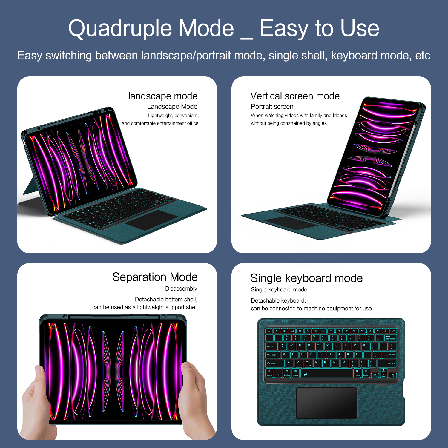 Magic Keyboard Case for iPad A - Boox Tablet Accessories บทวิจารณ์และราคา