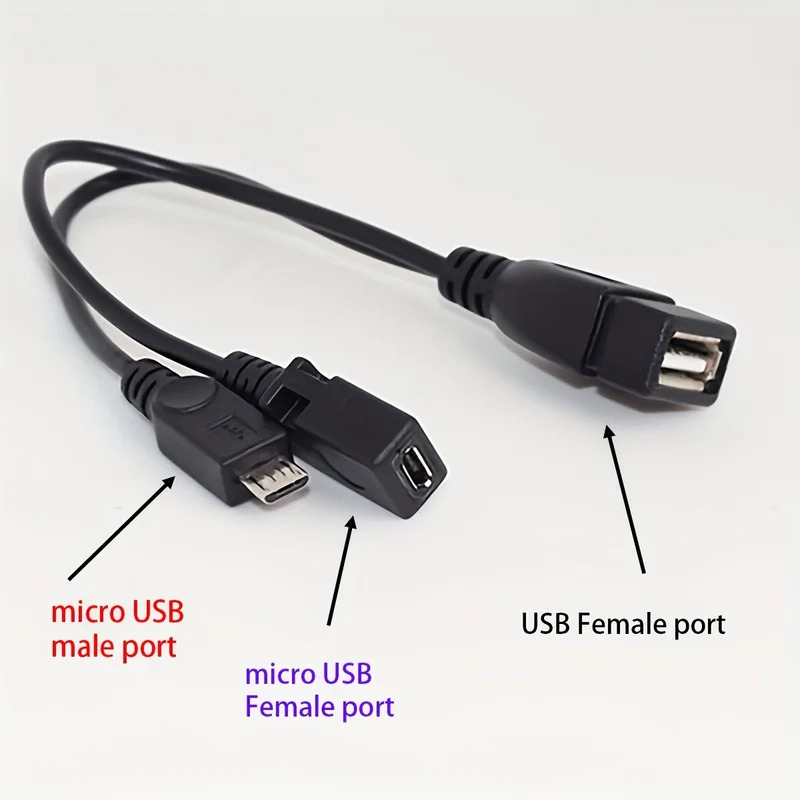 2-in-1 OTG USB to Micro USB Sp - Fire Tablet Accessories บทวิจารณ์และราคา