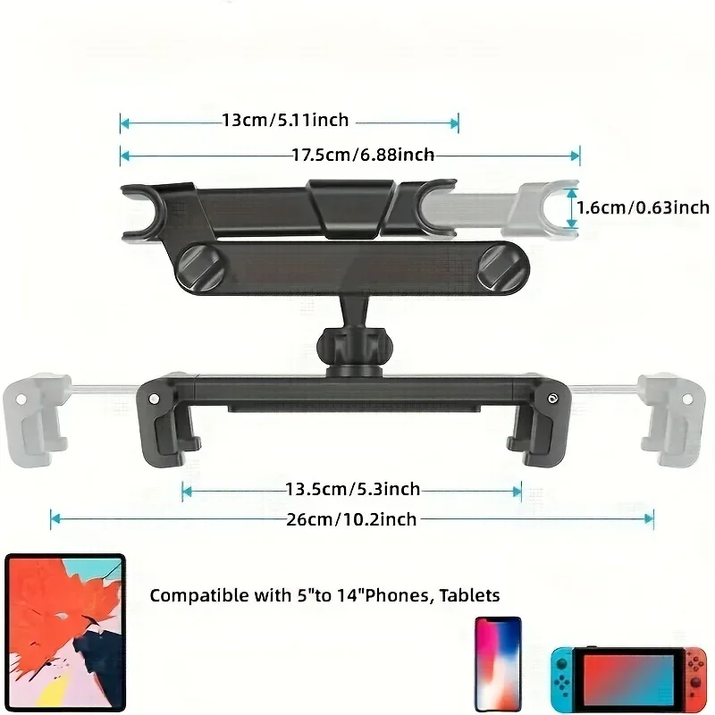 Foldable Car Phone Holder Back - Toddler Tablet Accessories บทวิจารณ์และราคา
