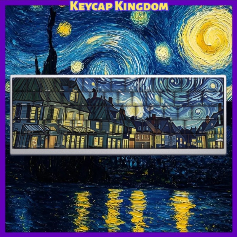 Van Gogh Starry Sky Theme Keyc - Tablet Gaming Accessories บทวิจารณ์และราคา