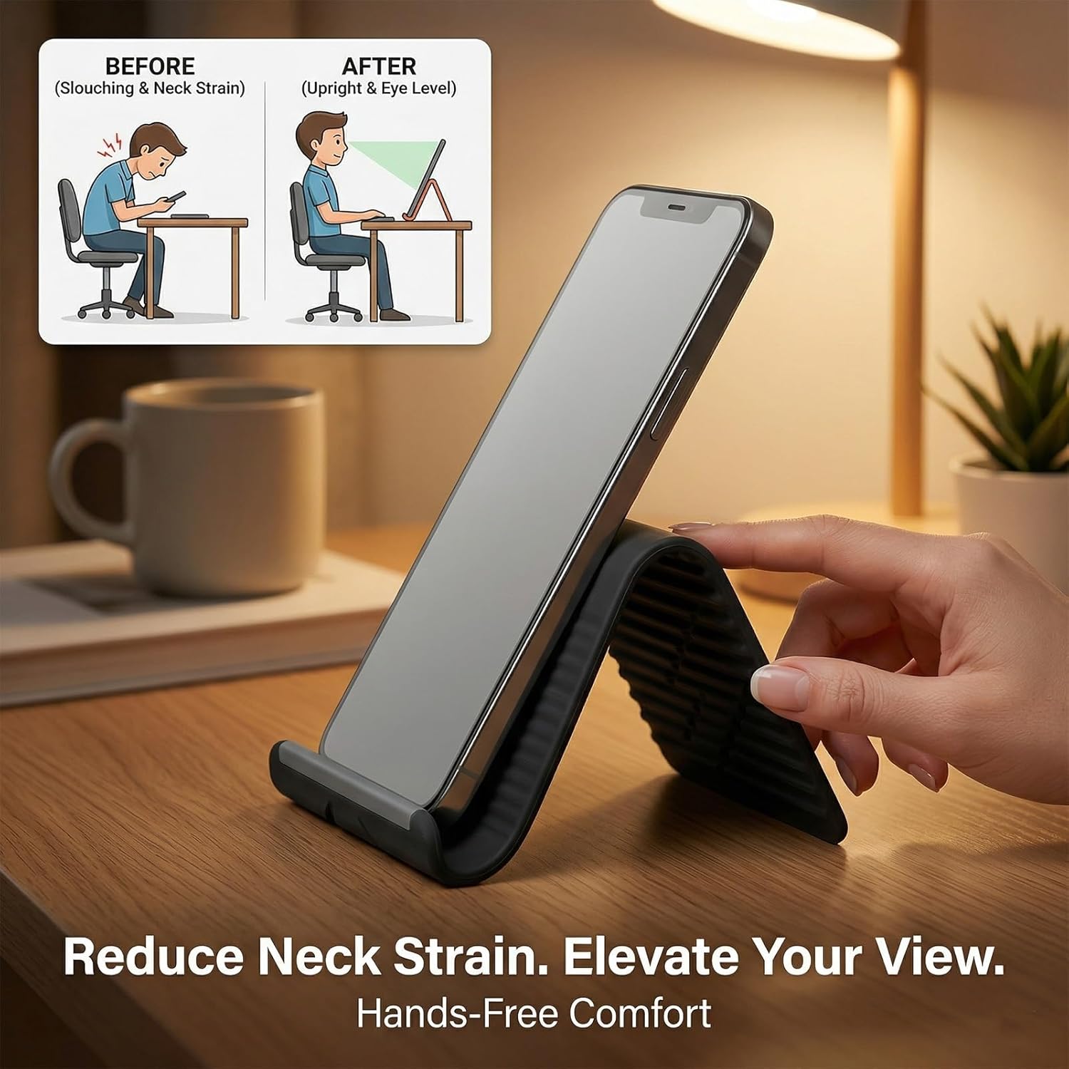 Lazy Portable Phone Stand Sili - Tablet Accessories บทวิจารณ์และราคา