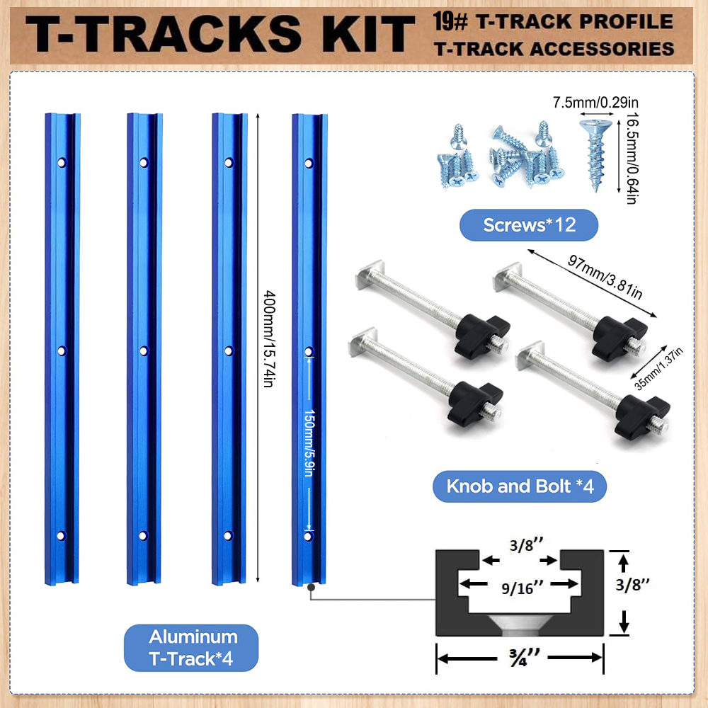 Woodworking 19# T-track Kit an - Tablet Accessories บทวิจารณ์และราคา