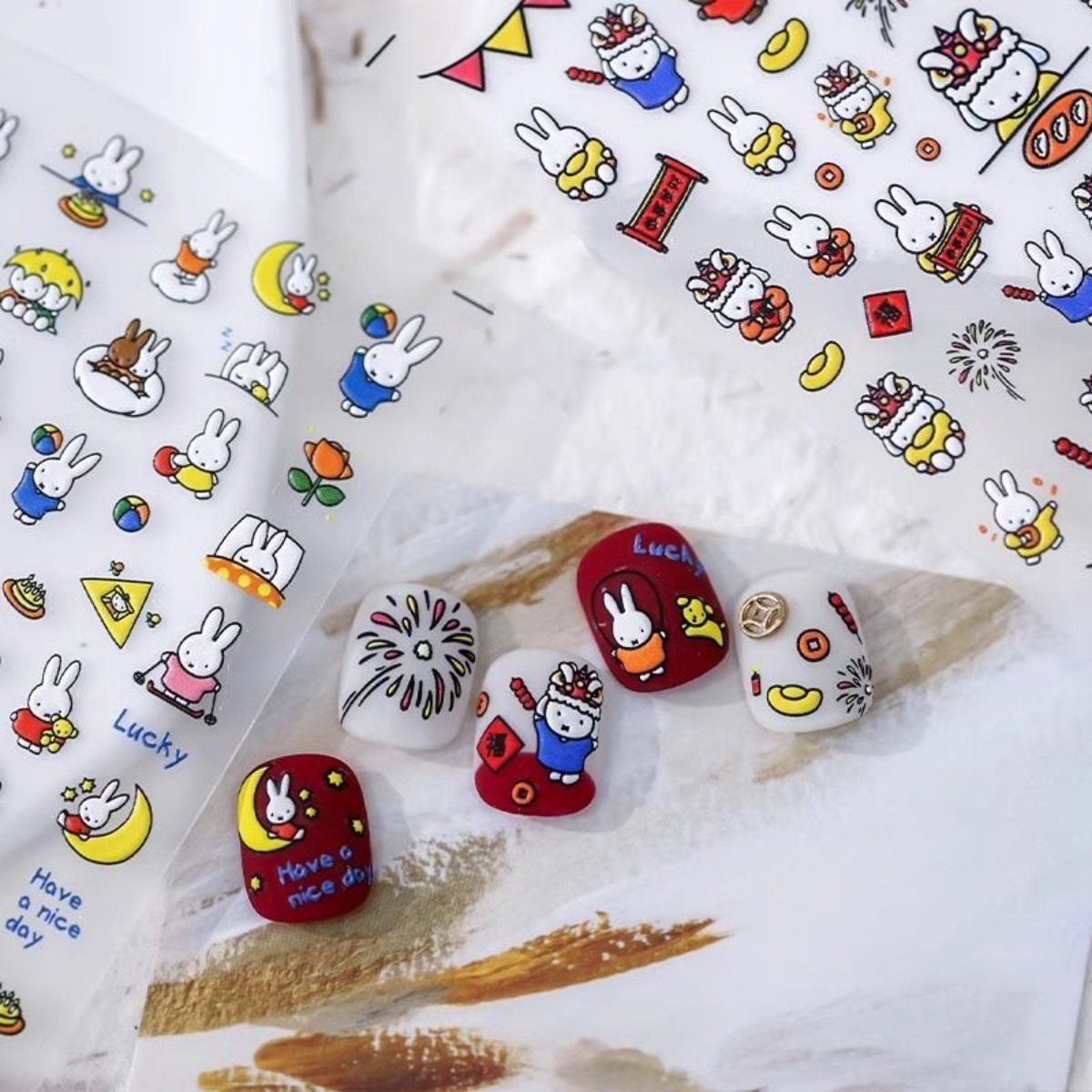 Cute Miffy Rabbit Kawaii Carto - Fire Tablet Accessories บทวิจารณ์และราคา