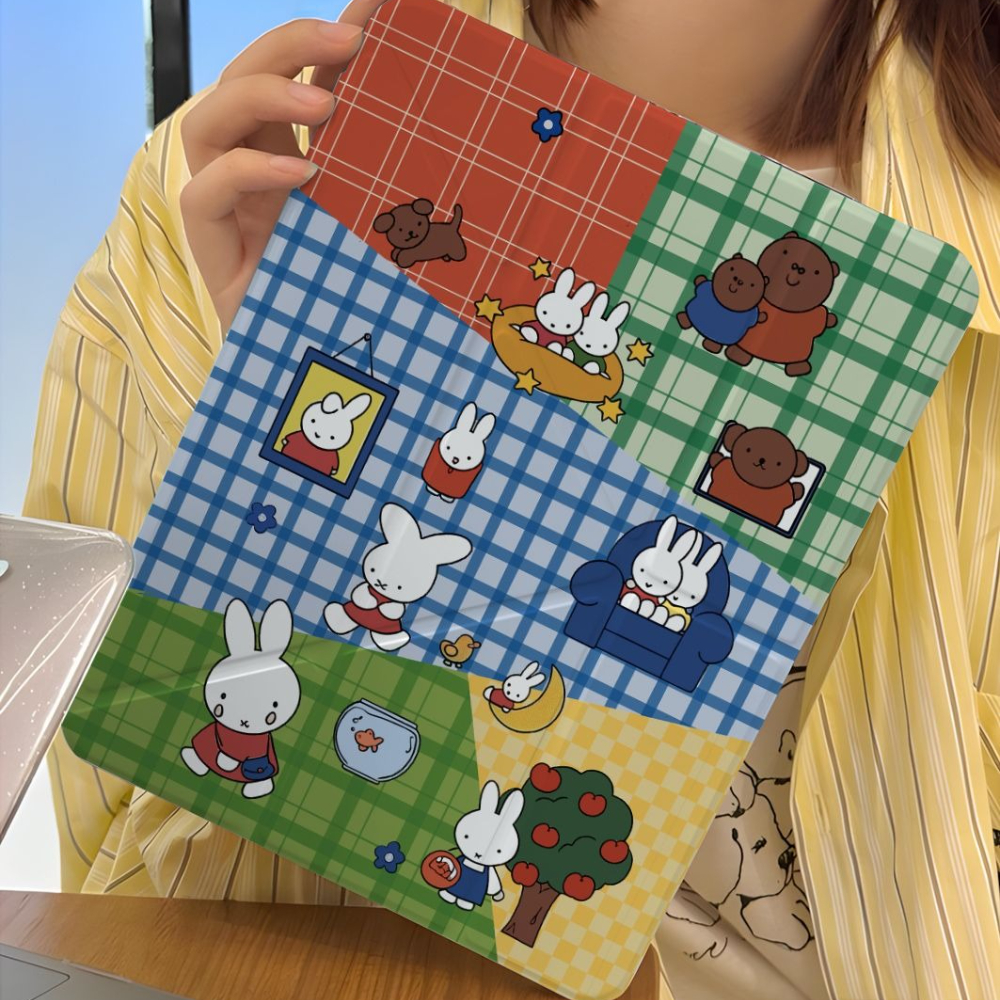 Kawaii Miffy Rabbit Tablet Cas - Fire Tablet Accessories บทวิจารณ์และราคา