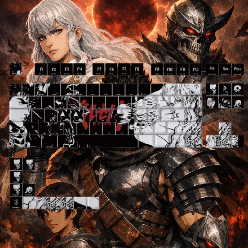 BERSERK Theme Anime Keycap 98  - Tablet Gaming Accessories บทวิจารณ์และราคา