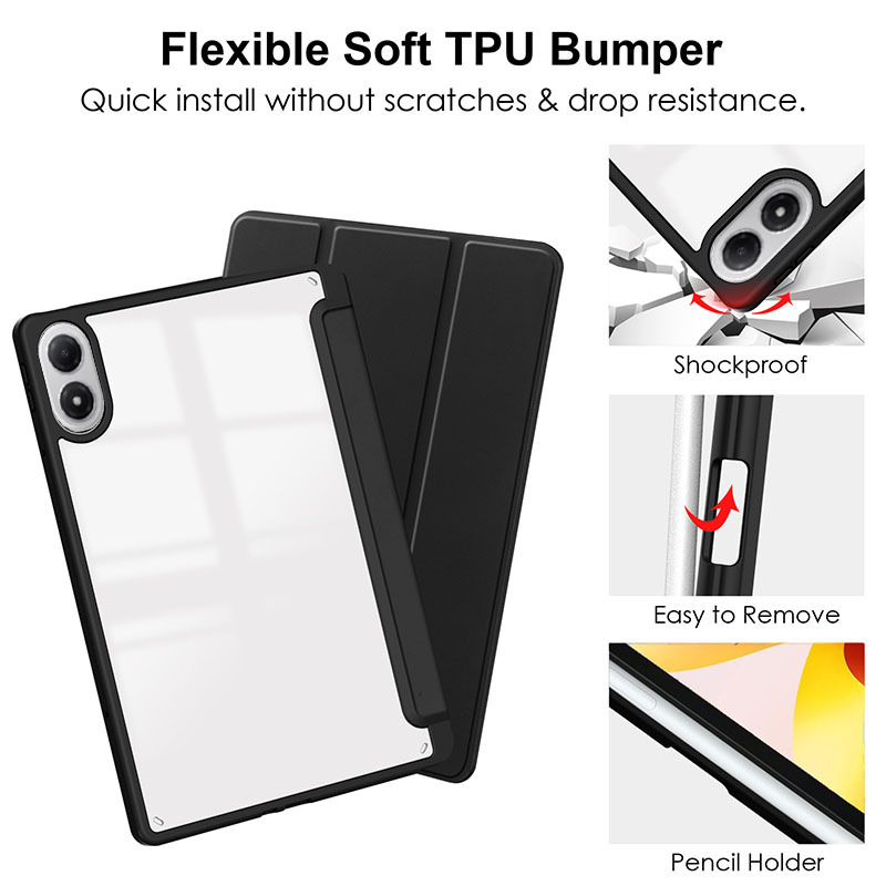 Smart Case For Xiaomi Redmi Pa - Redmi Tablet Accessories บทวิจารณ์และราคา